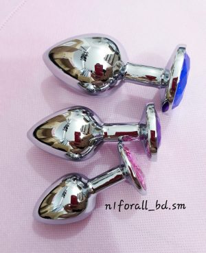 Anal Plug kim loại đính đá
