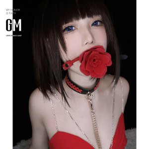 Gag bóng khoá miệng cao su hình bông hoa